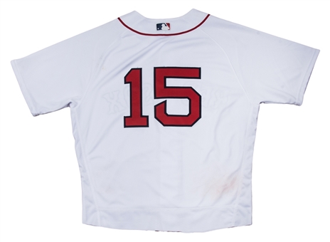2016 Dustin Pedroia Game Used Boston Red Sox Home Jersey Used On 4/27/16 For 2 Home Runs (MLB Authenticated)